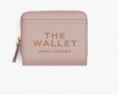 Mini cartera piel compacta rose